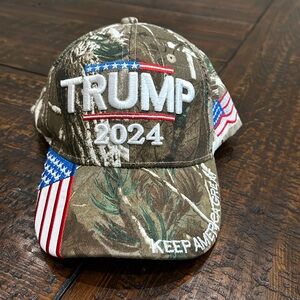 Trump 2024 never worn Trump hat with adjustable back all embroidered